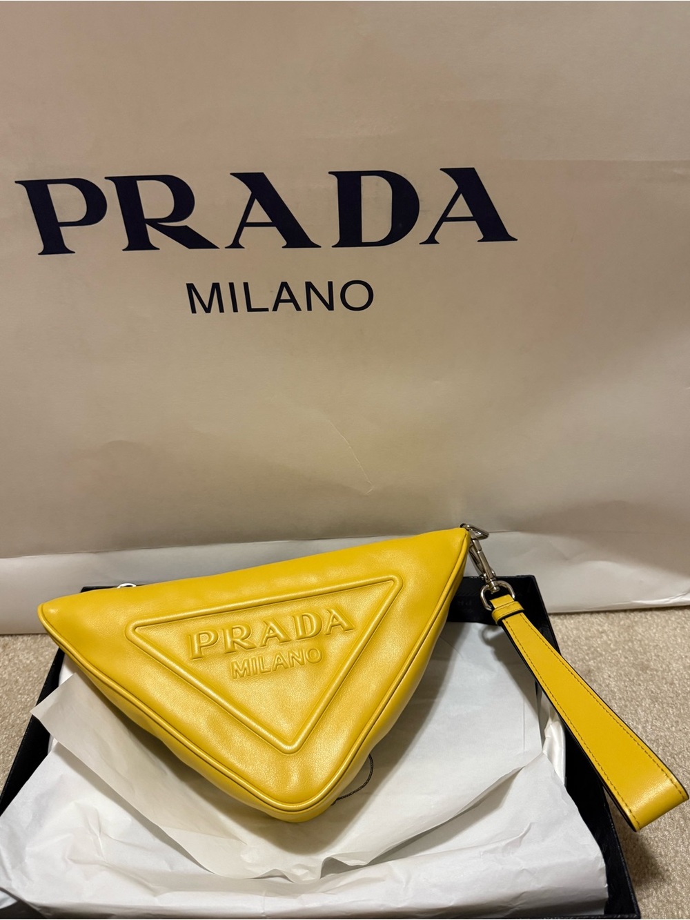 Prada Leather Wristlet/Purse